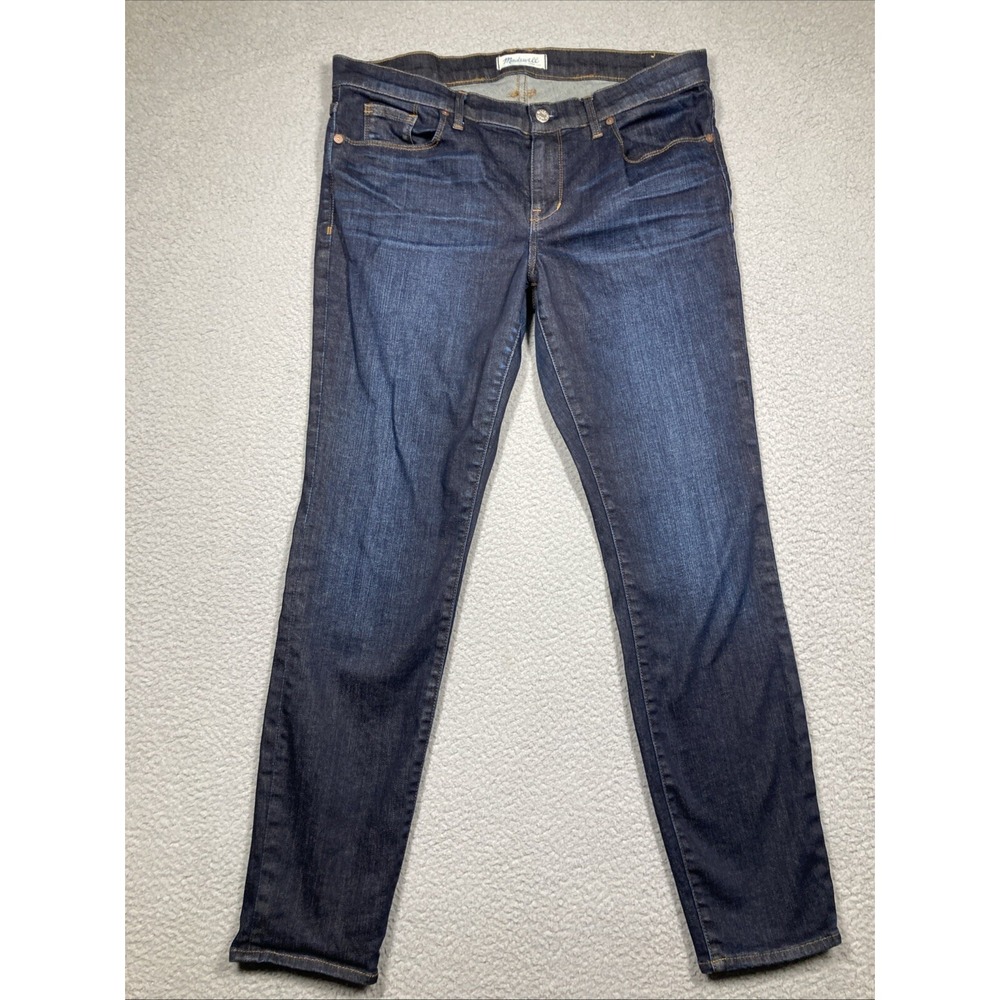 Madewell Jeans Women's 32* Blue Mid Rise Tapered Stretch American Comfort Denim